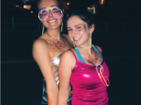 Tess Friedman and Charlotte Craig outside of the recent SAC dance.