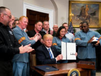 President Donald Trump P’00 signed tari s on imported aluminum and steel on March 8.