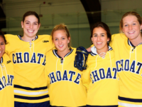 Before winning Olympic gold this February, Knight '07 (second from left) honed her game in Remsen Arena.