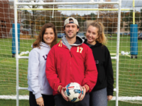(From left) Rachel Proudman ’19, Alex Amine ’19, and Anya Wareck ’19 manage Boys’ Varsity Soccer this season.
Photo courtesy of Tippa Chan
By Allen Zheng ’21
Staff Reporter
Choate and Deerfield have each won one of the last two Deerfield Days; each school won on its home field. Photo by Jenny Guo