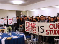 Yale’s A sian American Student Alliance protests the administrative lack of suppor t for the ER&M program. Photo courtesy of Willow Sylvester, Yale Daily News