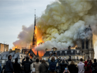 On April 15, Parisians watched as flames engulfed the Notre Dame Cathedral, first built in 1163. Photo courtesy of Vox