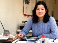Senching Hsia '21's grandfather encouraged her to pursue the arts. Photo by Derek Ng/The Choate News